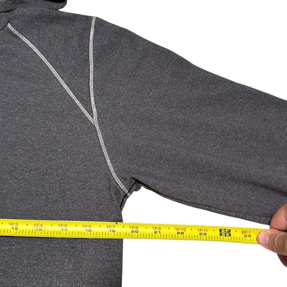 Nike Silver Tag Y2K Nylon Blend Gray Embroidered Swoosh Sweatshirt Women's Large - Picture 6 of 8